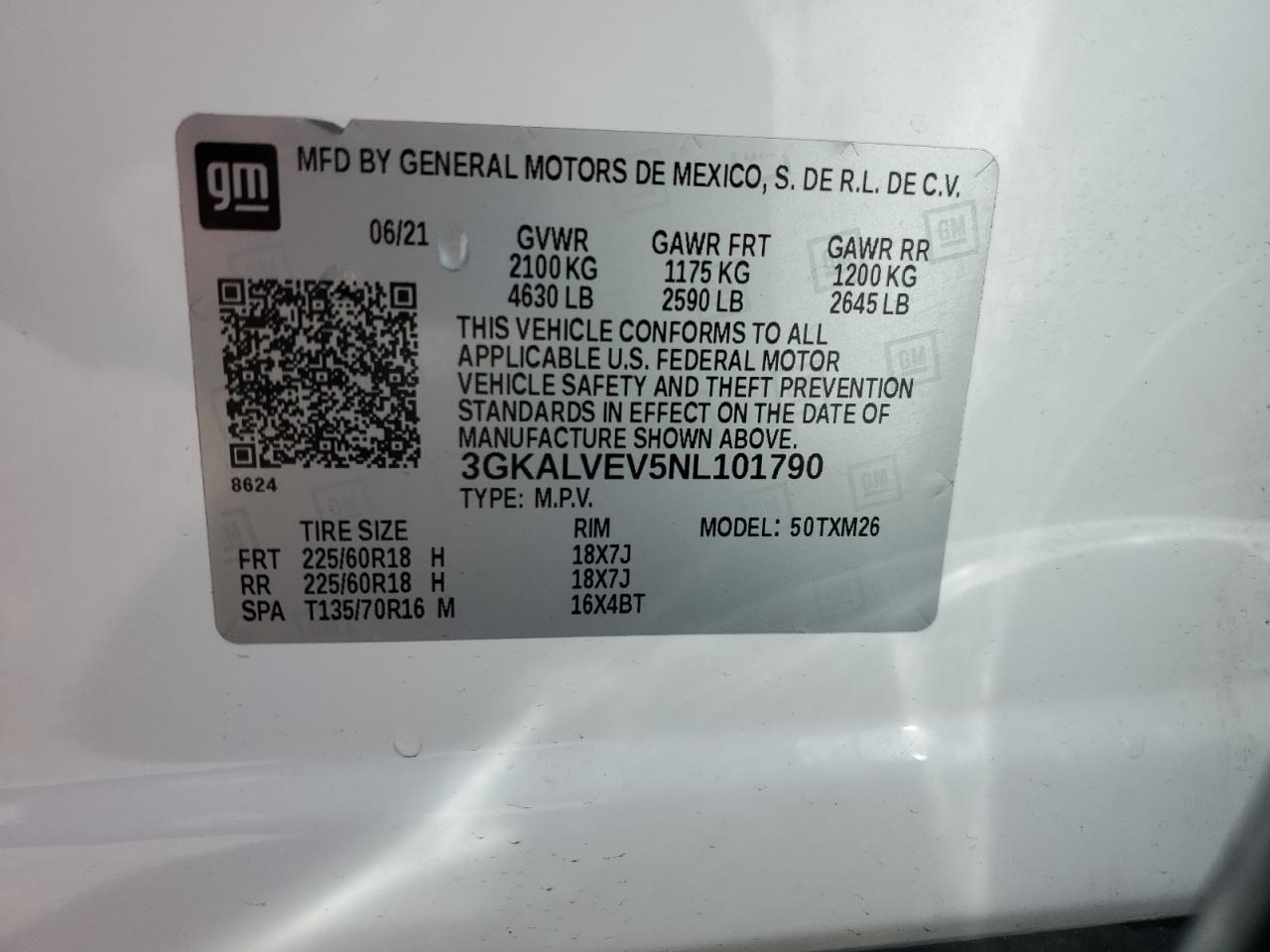 Photo 13 VIN: 3GKALVEV5NL101790 - GMC TERRAIN 