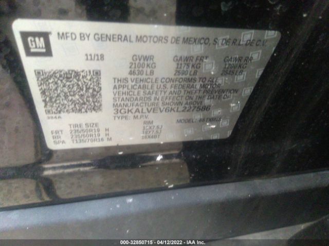 Photo 8 VIN: 3GKALVEV6KL227586 - GMC TERRAIN 