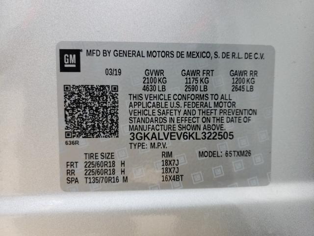 Photo 9 VIN: 3GKALVEV6KL322505 - GMC TERRAIN SL 