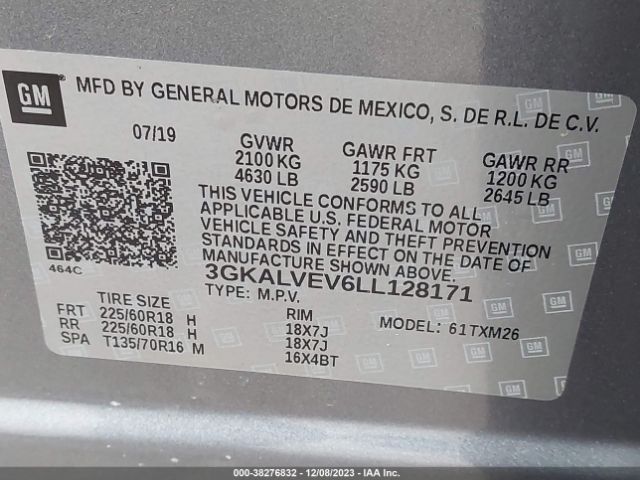 Photo 8 VIN: 3GKALVEV6LL128171 - GMC TERRAIN 