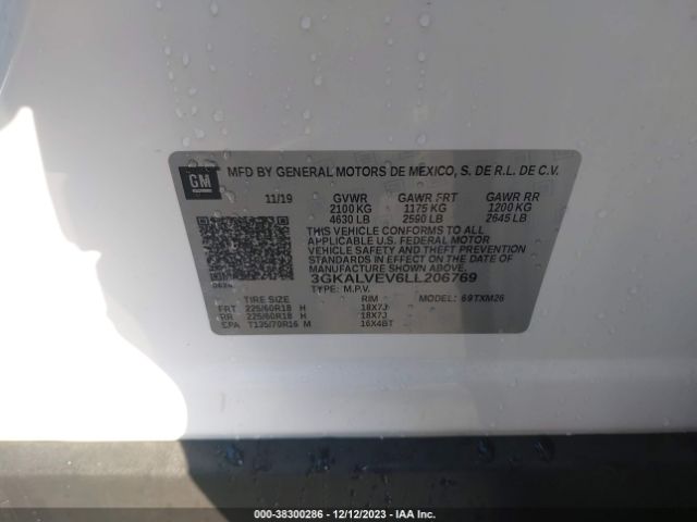 Photo 8 VIN: 3GKALVEV6LL206769 - GMC TERRAIN 