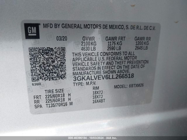 Photo 8 VIN: 3GKALVEV6LL266518 - GMC TERRAIN 