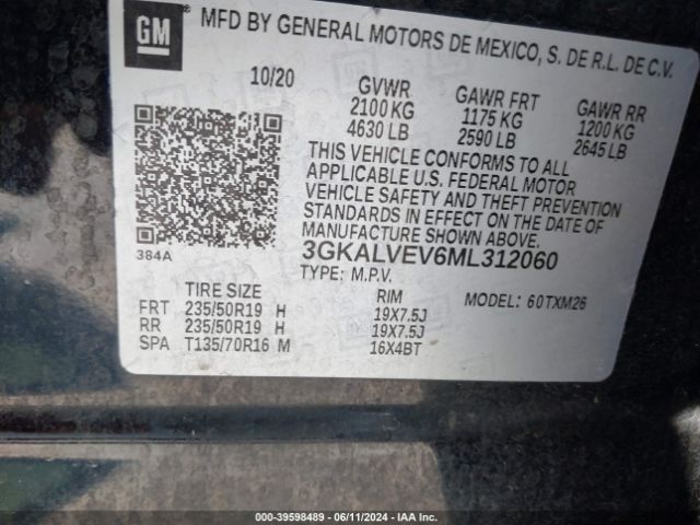 Photo 8 VIN: 3GKALVEV6ML312060 - GMC TERRAIN 