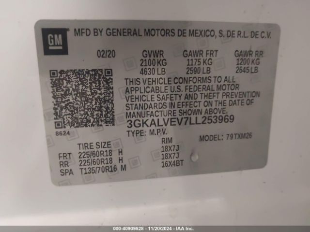 Photo 8 VIN: 3GKALVEV7LL253969 - GMC TERRAIN 