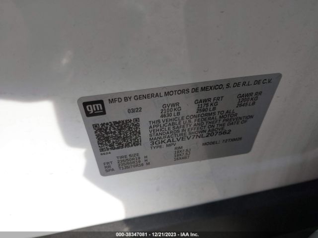 Photo 8 VIN: 3GKALVEV7NL207562 - GMC TERRAIN 