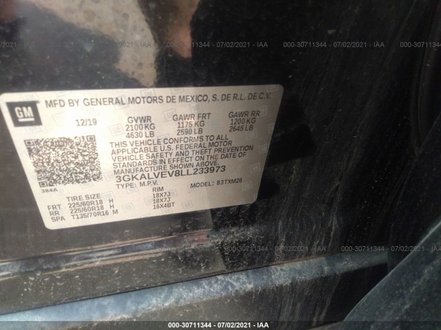 Photo 8 VIN: 3GKALVEV8LL233973 - GMC TERRAIN 