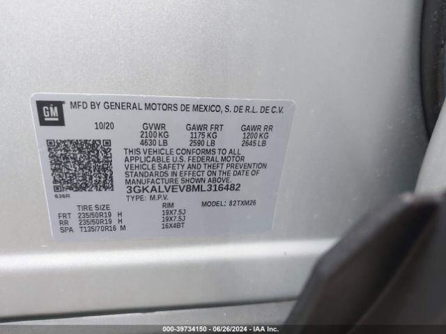 Photo 8 VIN: 3GKALVEV8ML316482 - GMC TERRAIN 