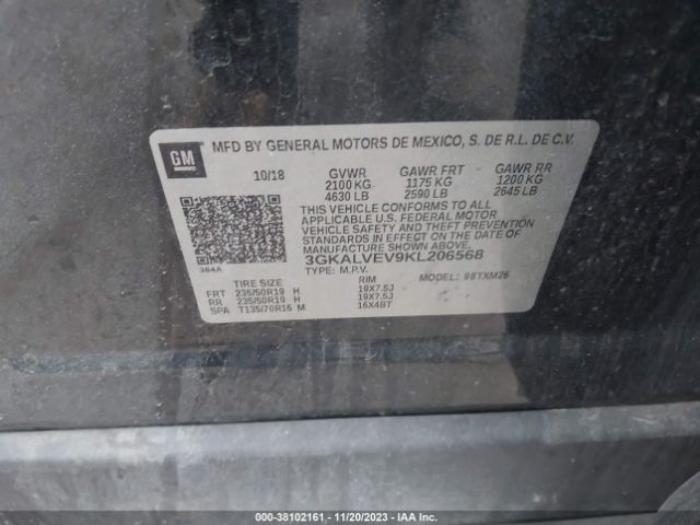 Photo 8 VIN: 3GKALVEV9KL206568 - GMC TERRAIN 