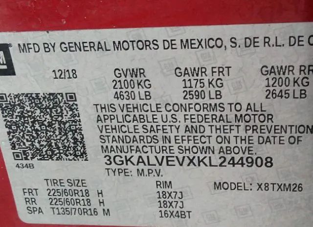 Photo 8 VIN: 3GKALVEVXKL244908 - GMC TERRAIN 