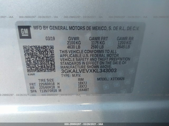 Photo 8 VIN: 3GKALVEVXKL343003 - GMC TERRAIN 