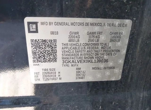 Photo 8 VIN: 3GKALVEX0KL139036 - GMC TERRAIN 