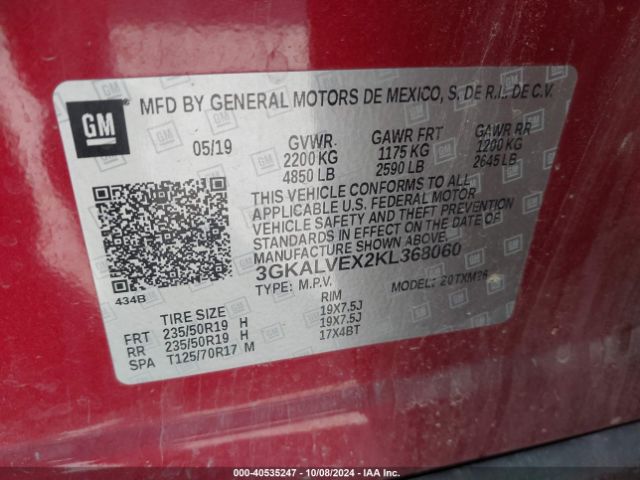 Photo 8 VIN: 3GKALVEX2KL368060 - GMC TERRAIN 