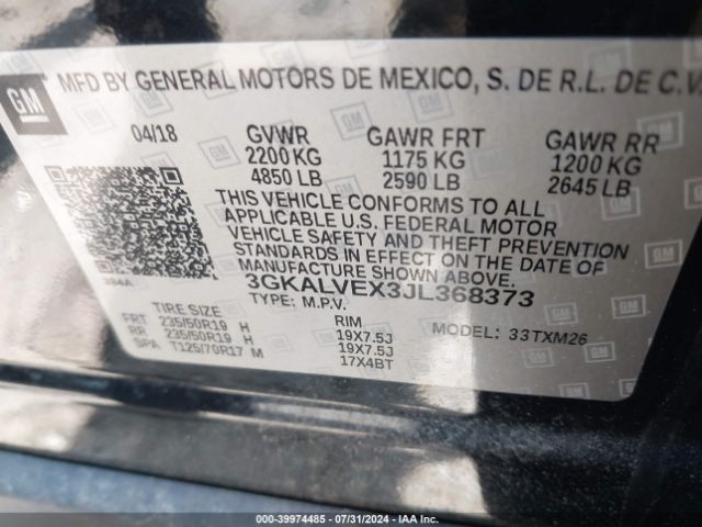 Photo 8 VIN: 3GKALVEX3JL368373 - GMC TERRAIN 