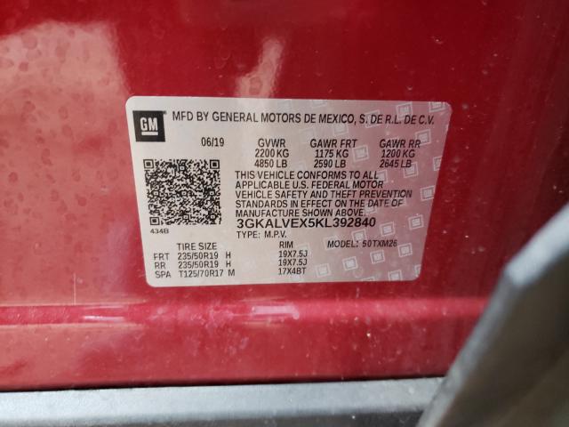 Photo 9 VIN: 3GKALVEX5KL392840 - GMC TERRAIN SL 