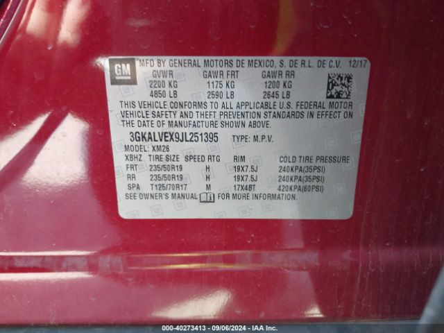 Photo 8 VIN: 3GKALVEX9JL251395 - GMC TERRAIN 