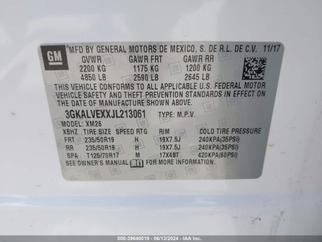 Photo 8 VIN: 3GKALVEXXJL213061 - GMC TERRAIN 