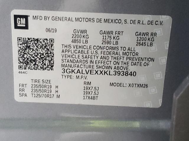 Photo 9 VIN: 3GKALVEXXKL393840 - GMC TERRAIN SL 