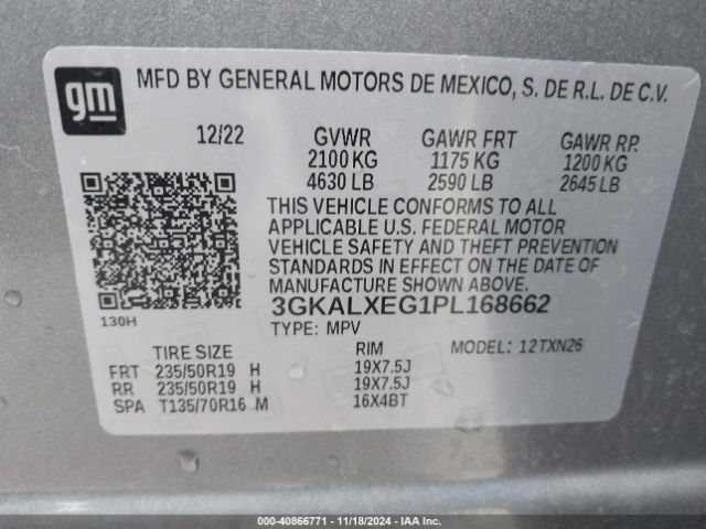 Photo 8 VIN: 3GKALXEG1PL168662 - GMC TERRAIN 