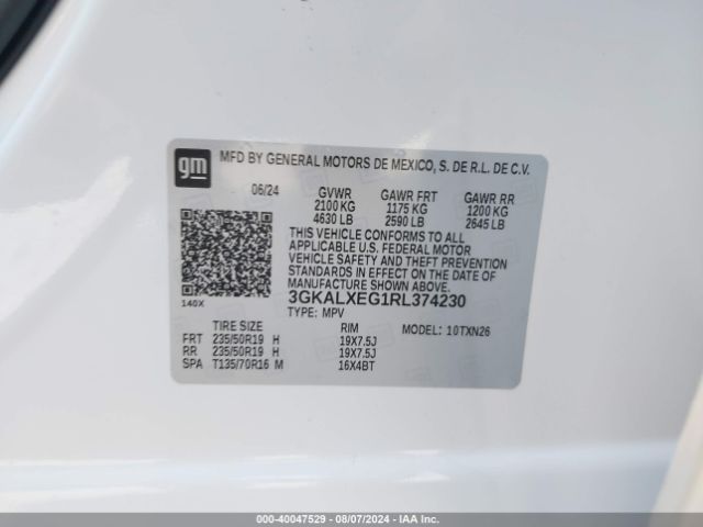 Photo 8 VIN: 3GKALXEG1RL374230 - GMC TERRAIN 