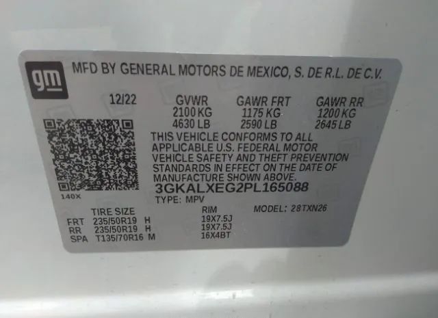 Photo 8 VIN: 3GKALXEG2PL165088 - GMC TERRAIN 