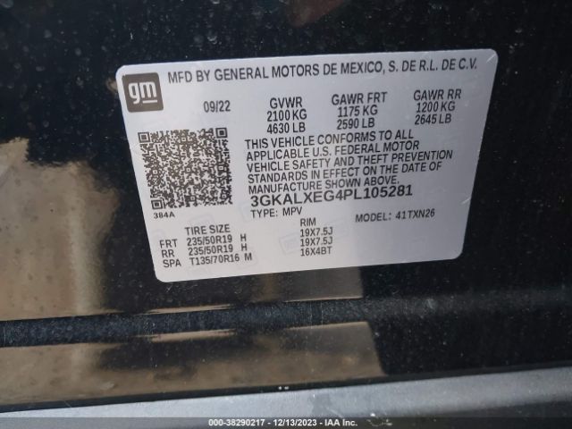 Photo 8 VIN: 3GKALXEG4PL105281 - GMC TERRAIN 