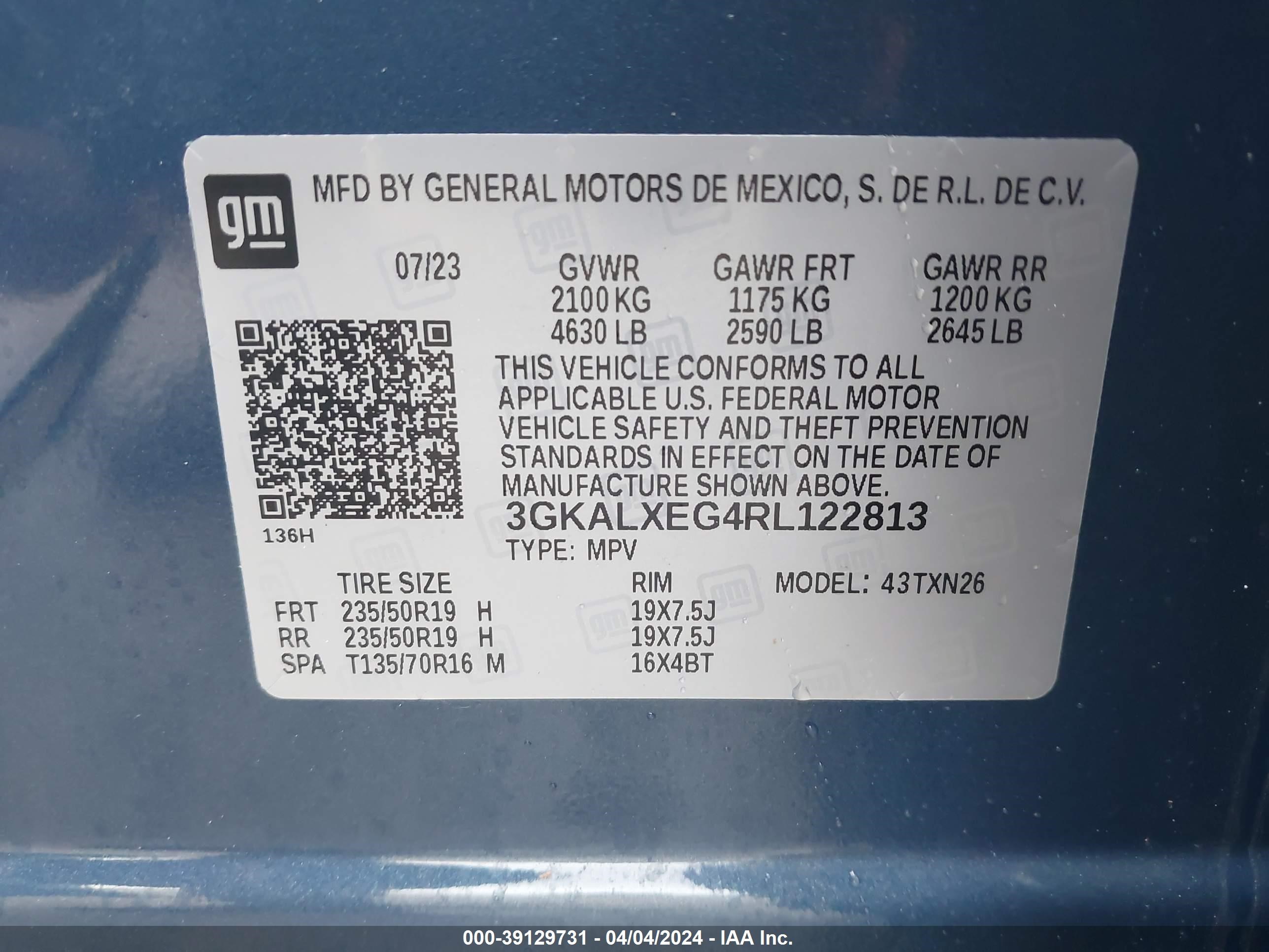 Photo 8 VIN: 3GKALXEG4RL122813 - GMC TERRAIN 