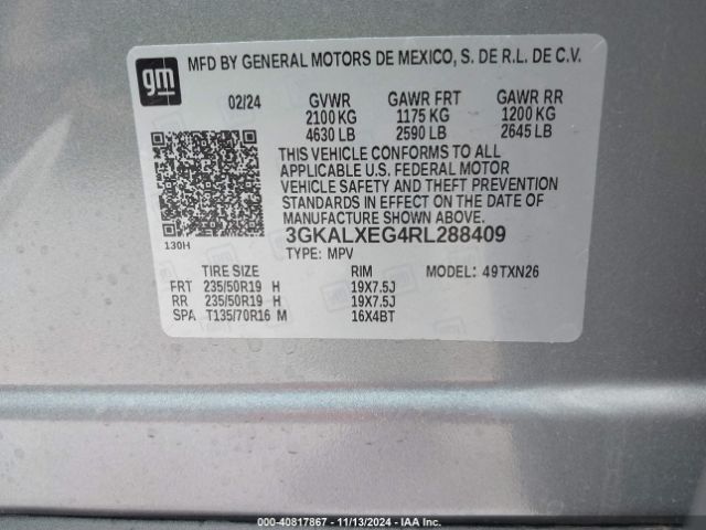 Photo 8 VIN: 3GKALXEG4RL288409 - GMC TERRAIN 