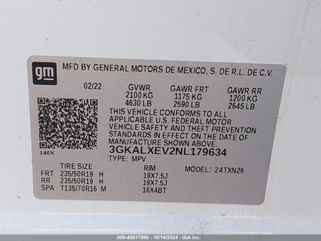 Photo 8 VIN: 3GKALXEV2NL179634 - GMC TERRAIN 