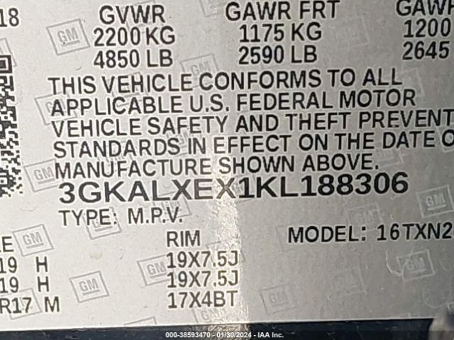 Photo 8 VIN: 3GKALXEX1KL188306 - GMC TERRAIN 