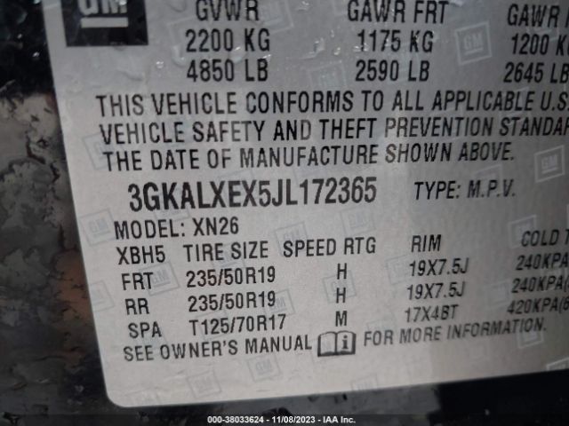 Photo 8 VIN: 3GKALXEX5JL172365 - GMC TERRAIN 