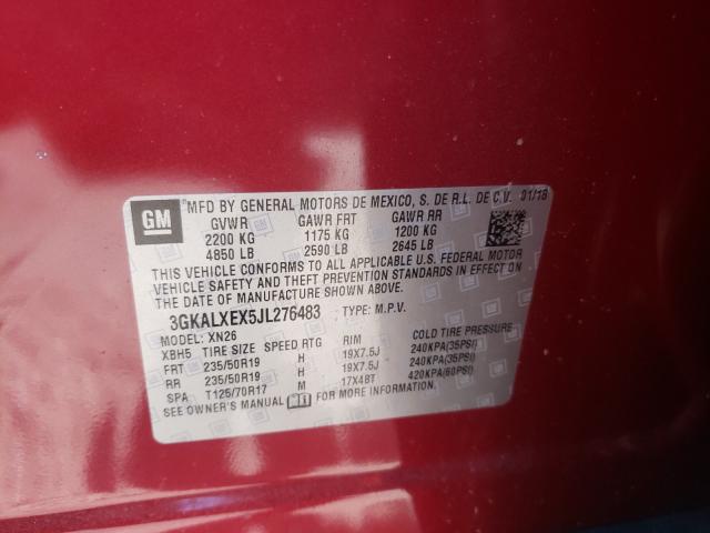 Photo 9 VIN: 3GKALXEX5JL276483 - GMC TERRAIN DE 