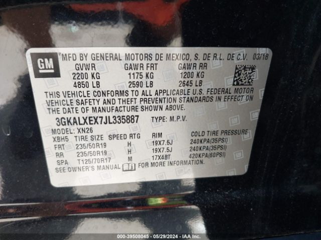 Photo 8 VIN: 3GKALXEX7JL335887 - GMC TERRAIN 