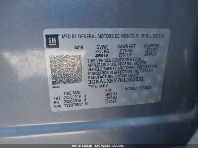 Photo 8 VIN: 3GKALXEX7KL352531 - GMC TERRAIN 