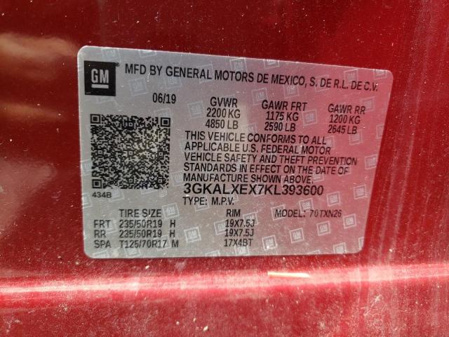 Photo 13 VIN: 3GKALXEX7KL393600 - GMC TERRAIN DE 