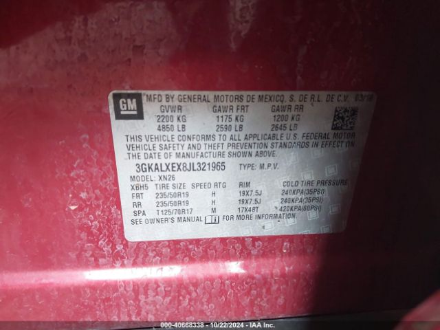 Photo 8 VIN: 3GKALXEX8JL321965 - GMC TERRAIN 