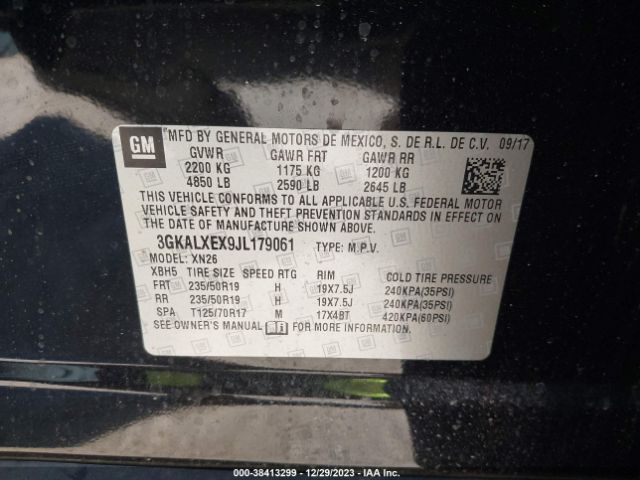 Photo 8 VIN: 3GKALXEX9JL179061 - GMC TERRAIN 