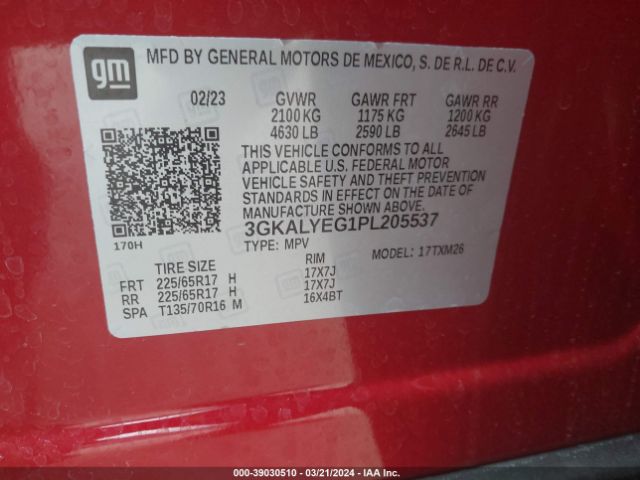 Photo 8 VIN: 3GKALYEG1PL205537 - GMC TERRAIN 