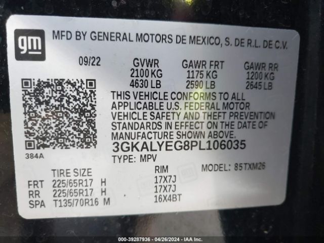 Photo 8 VIN: 3GKALYEG8PL106035 - GMC TERRAIN 