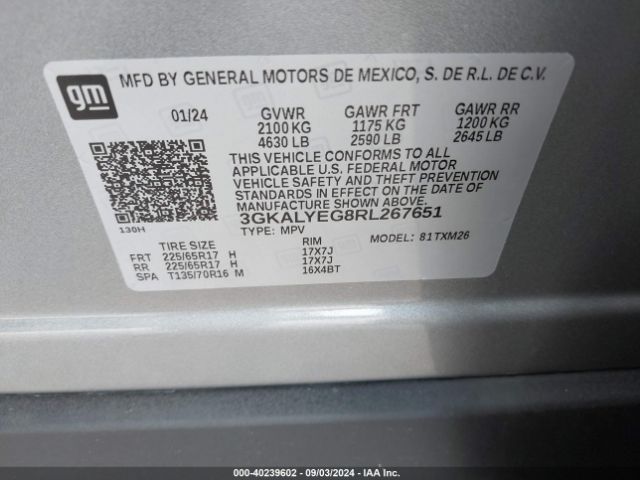 Photo 8 VIN: 3GKALYEG8RL267651 - GMC TERRAIN 