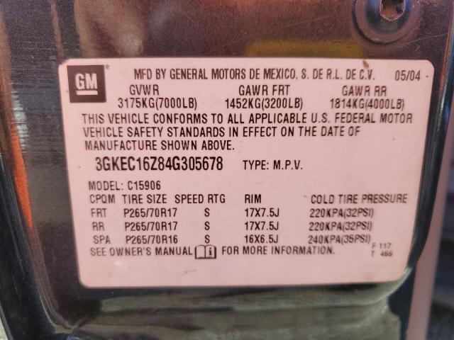 Photo 12 VIN: 3GKEC16Z84G305678 - GMC YUKON 