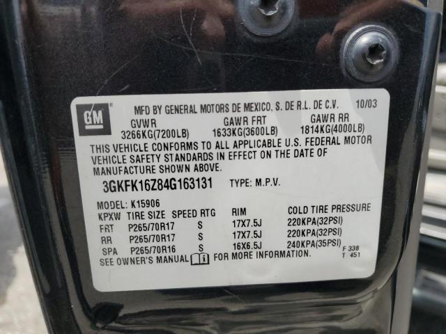 Photo 12 VIN: 3GKFK16Z84G163131 - GMC YUKON XL K 