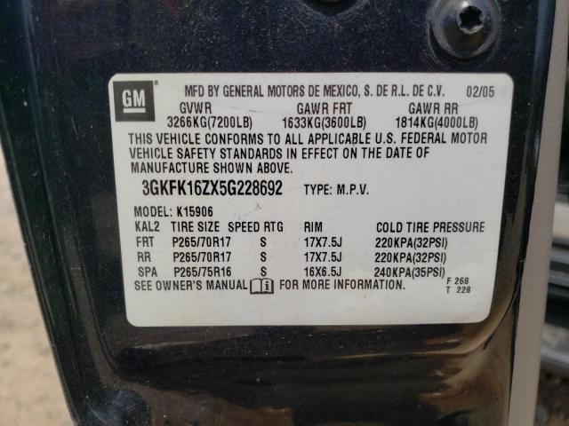 Photo 12 VIN: 3GKFK16ZX5G228692 - GMC YUKON XL K 