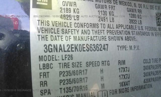 Photo 8 VIN: 3GNAL2EK0ES636247 - CHEVROLET CAPTIVA 