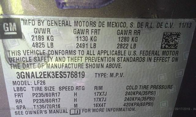 Photo 8 VIN: 3GNAL2EK3ES576819 - CHEVROLET CAPTIVA 