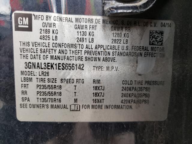 Photo 9 VIN: 3GNAL3EK1ES656142 - CHEVROLET CAPTIVA LT 