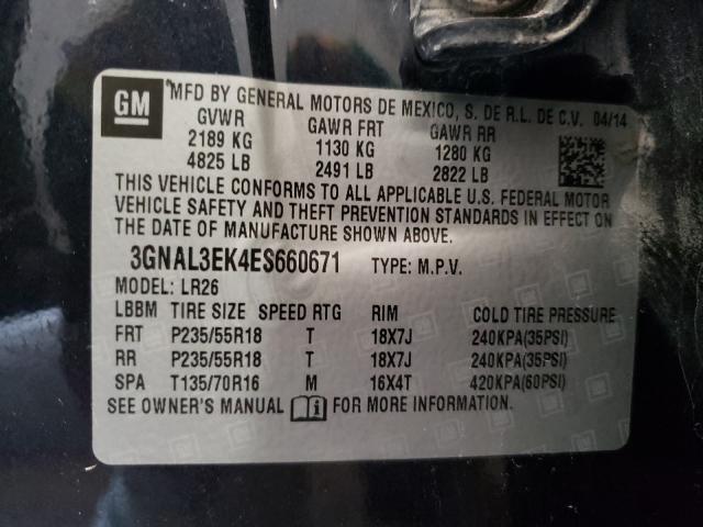 Photo 9 VIN: 3GNAL3EK4ES660671 - CHEVROLET CAPTIVA SP 