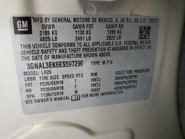 Photo 12 VIN: 3GNAL3EK6ES597296 - CHEVROLET CAPTIVA 