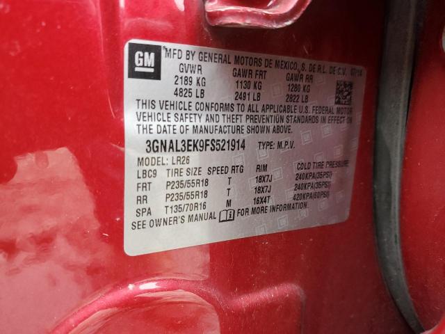 Photo 11 VIN: 3GNAL3EK9FS521914 - CHEVROLET CAPTIVA LT 