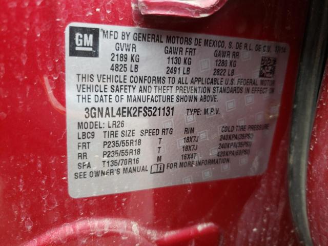 Photo 13 VIN: 3GNAL4EK2FS521131 - CHEVROLET CAPTIVA 