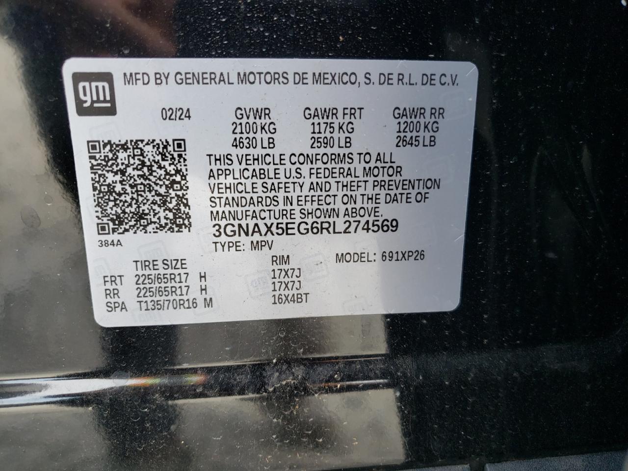 Photo 12 VIN: 3GNAX5EG6RL274569 - CHEVROLET EQUINOX 